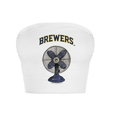 Milwaukee Brewers Fan Crop Tube Top
