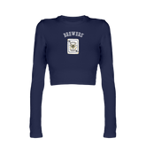 Milwaukee Brewers Card Candice Crop Long Sleeve