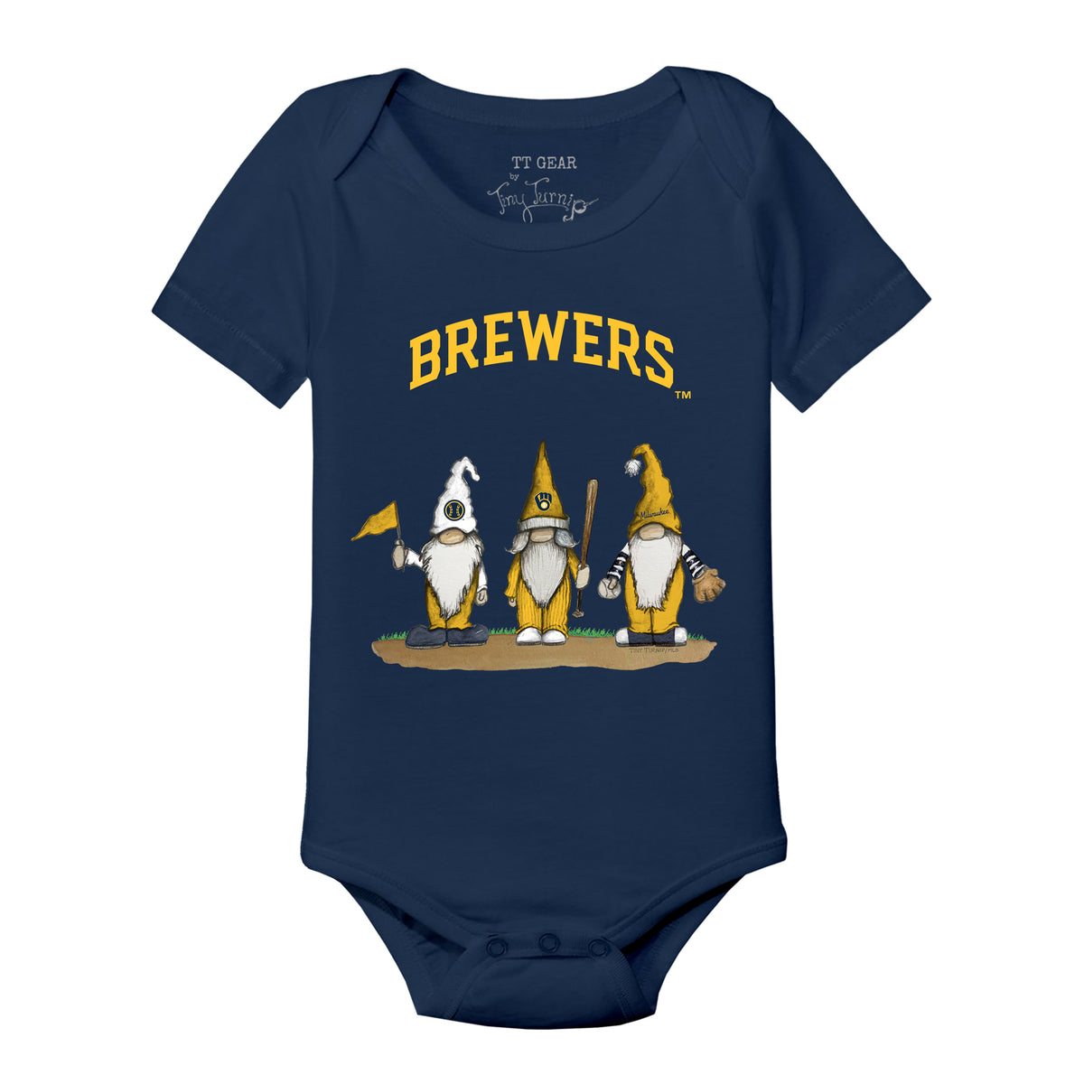 Milwaukee Brewers Gnomes Short Sleeve Snapper
