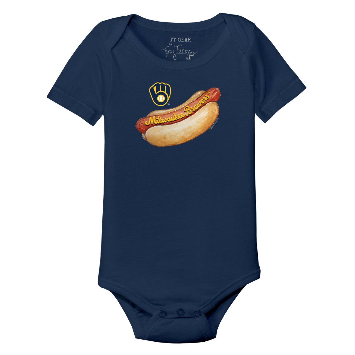 Milwaukee Brewers Hot Dog Short Sleeve Snapper