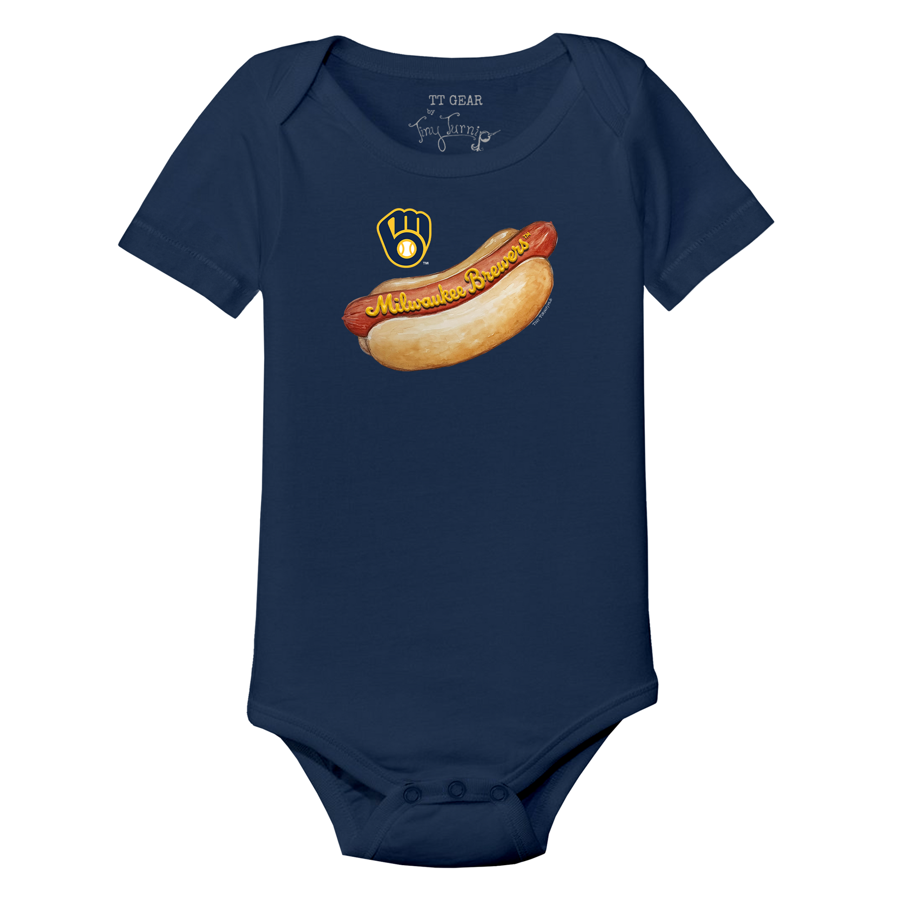 Milwaukee Brewers Hot Dog Short Sleeve Snapper