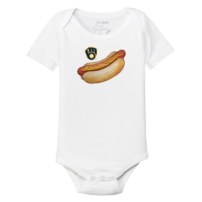 Milwaukee Brewers Hot Dog Short Sleeve Snapper
