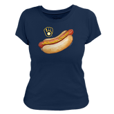 Milwaukee Brewers Hot Dog Women's Tee Shirt