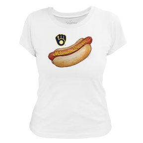 Milwaukee Brewers Hot Dog Women's Tee Shirt
