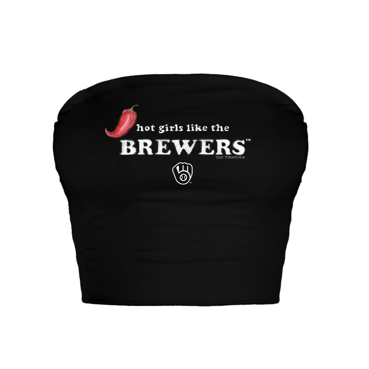 Milwaukee Brewers Hot Girls Crop Tube Top