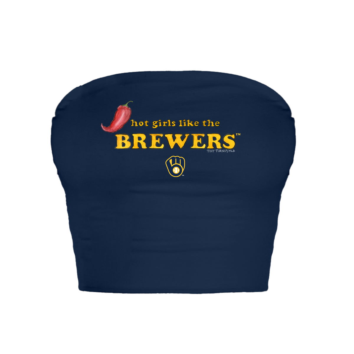 Milwaukee Brewers Hot Girls Crop Tube Top