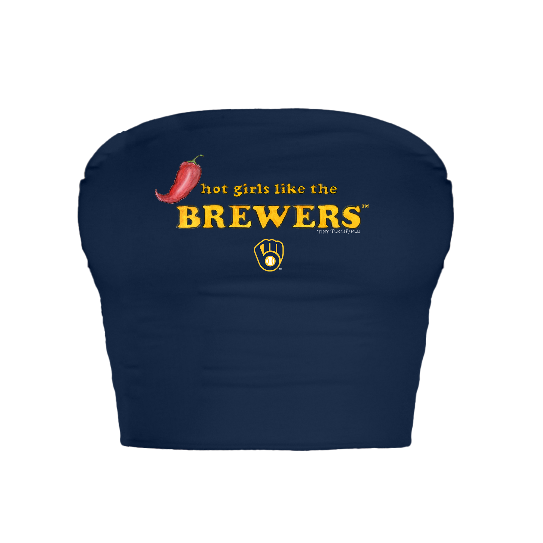 Milwaukee Brewers Hot Girls Crop Tube Top