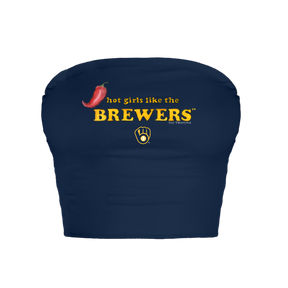 Milwaukee Brewers Hot Girls Crop Tube Top
