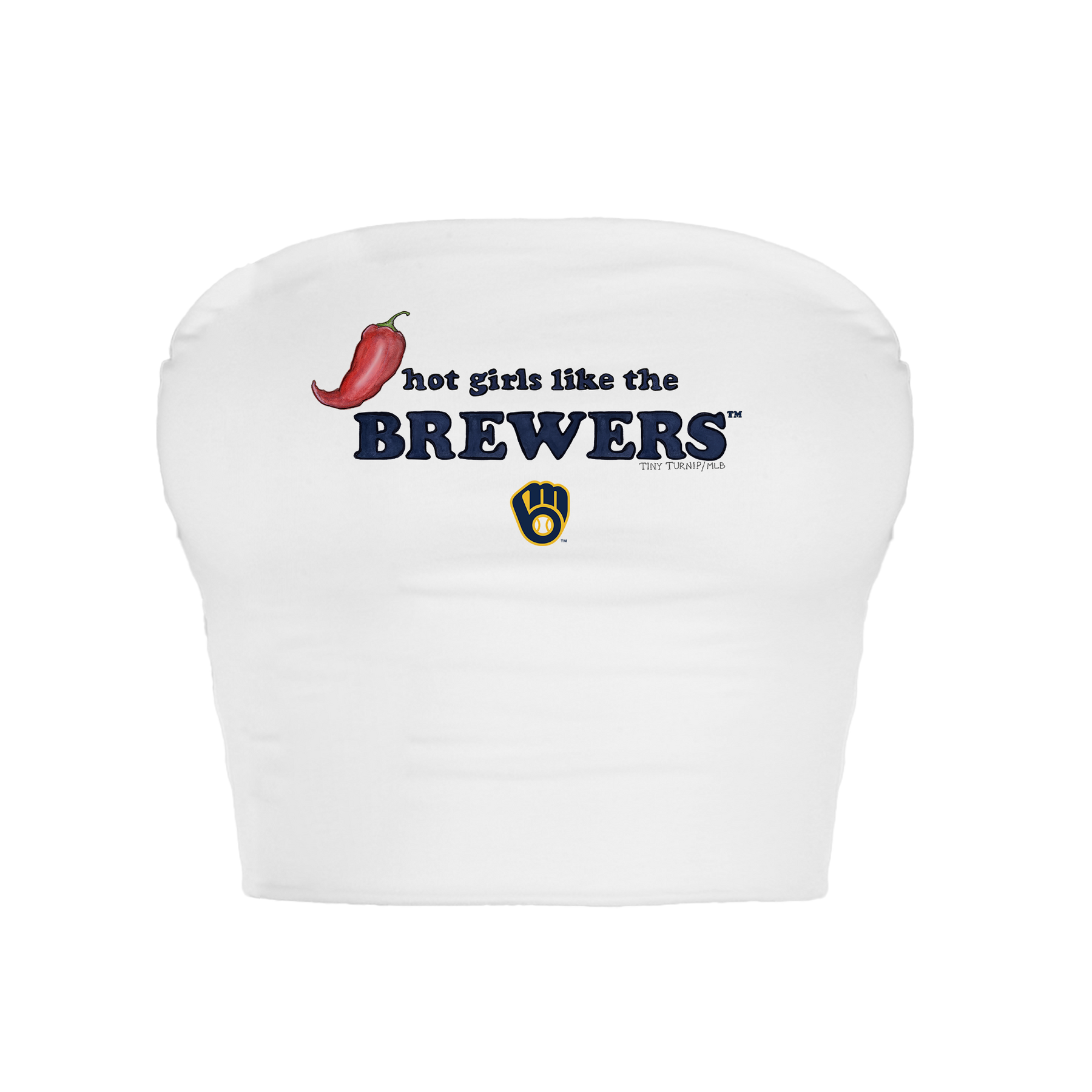 Milwaukee Brewers Hot Girls Crop Tube Top