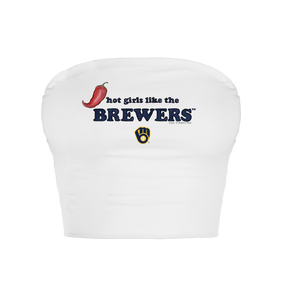 Milwaukee Brewers Hot Girls Crop Tube Top