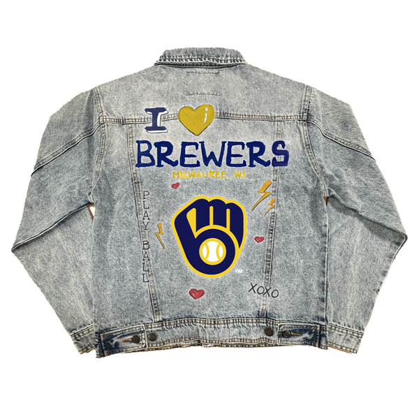 I Heart Brewers Boyfriend Denim Jacket - Tiny Turnip