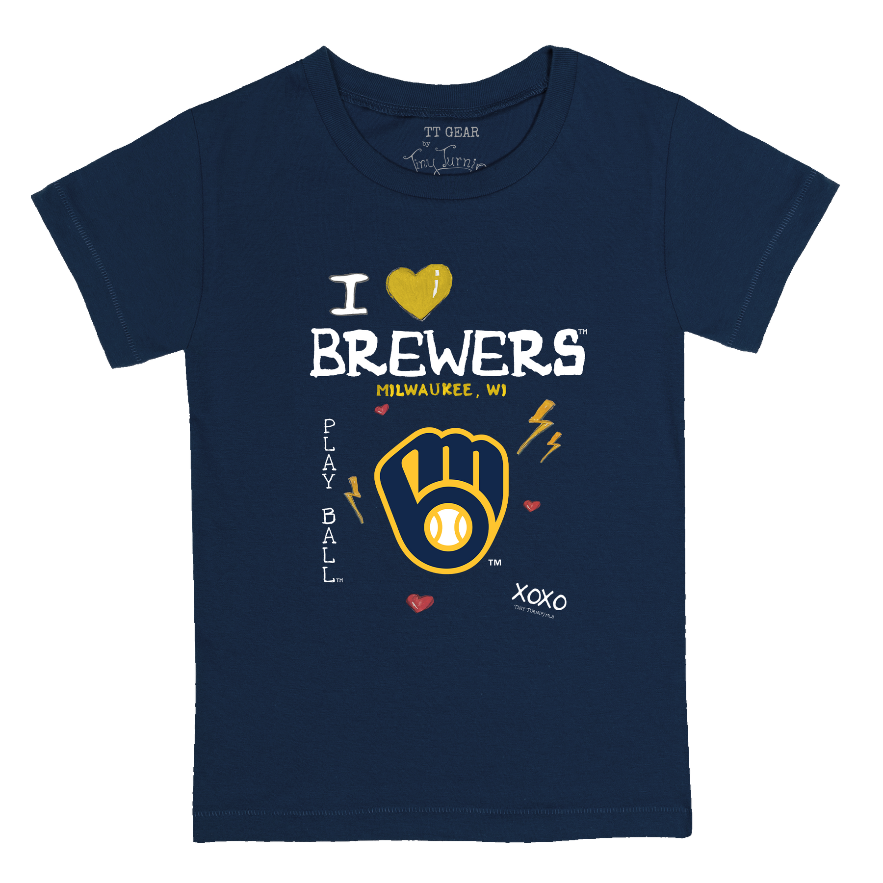 I Heart Brewers Kid's Tee Shirt - Tiny Turnip