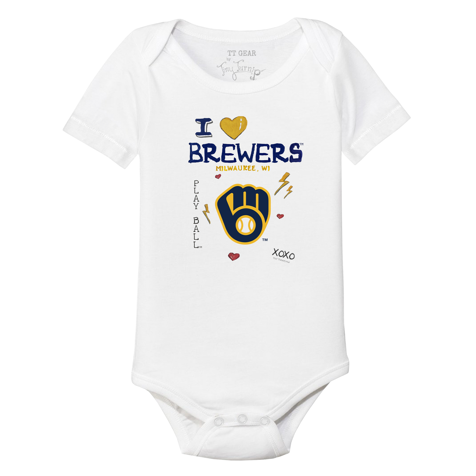 I Heart Brewers Short Sleeve Snapper - Tiny Turnip