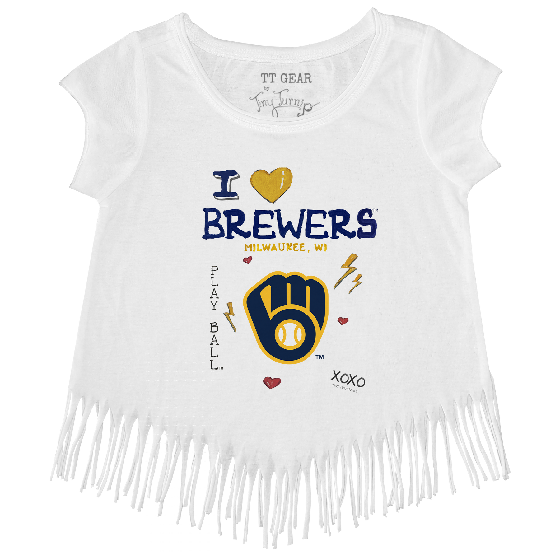 I Heart Brewers Fringe Tee - Tiny Turnip