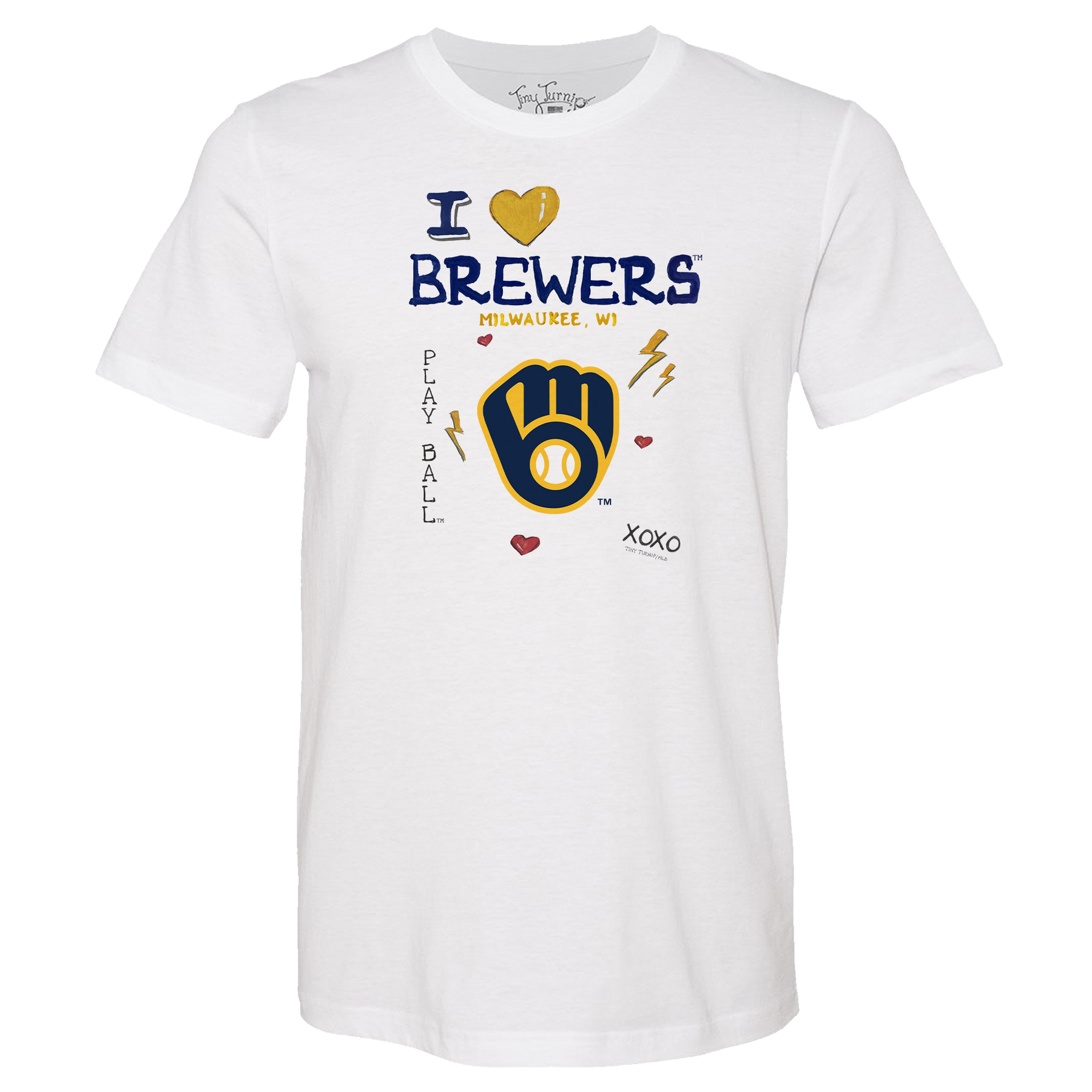I Heart Brewers Unisex Tee Shirt - Tiny Turnip