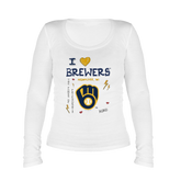 I Heart Brewers Women's Legend Long Sleeve