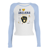 I Heart Brewers Roxy Raglan Long Sleeve