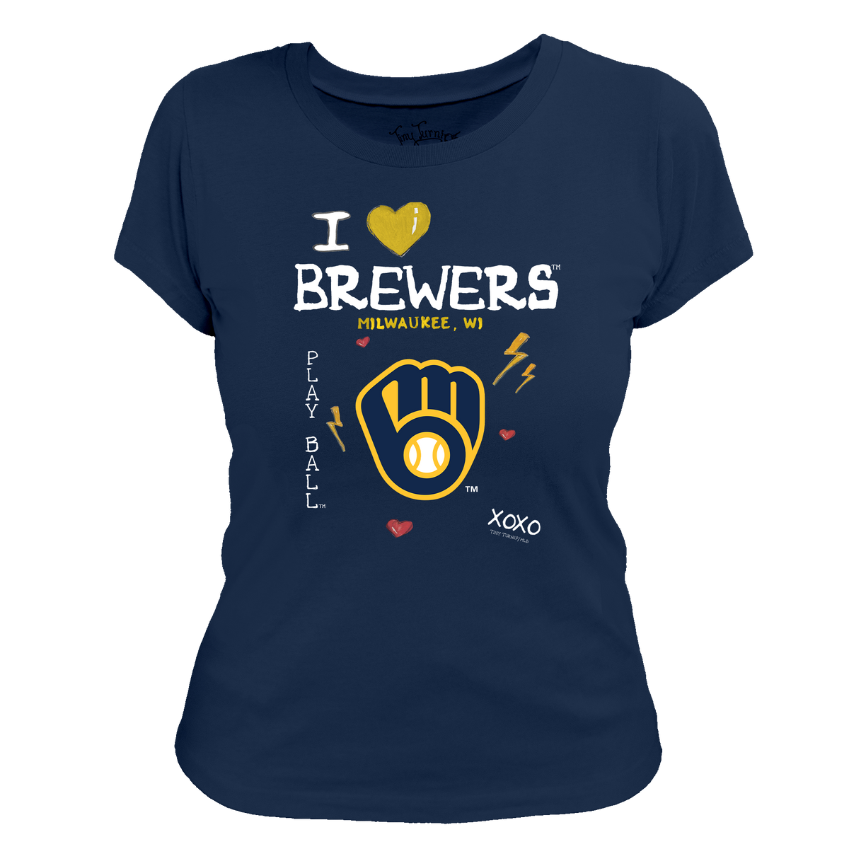 I Heart Brewers Women's Tee Shirt - Tiny Turnip