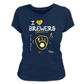 I Heart Brewers Women's Tee Shirt - Tiny Turnip