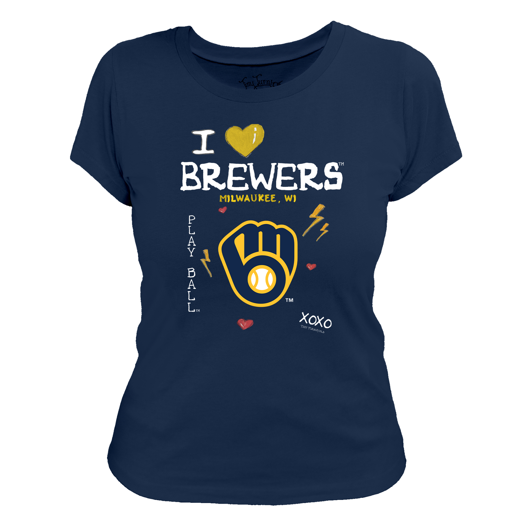 I Heart Brewers Women's Tee Shirt - Tiny Turnip