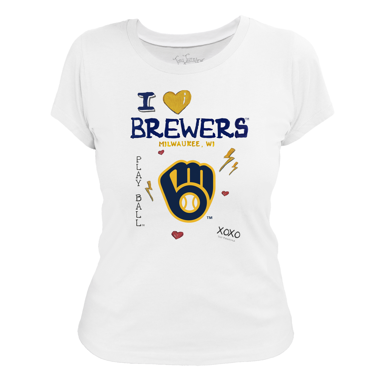 I Heart Brewers Women's Tee Shirt - Tiny Turnip
