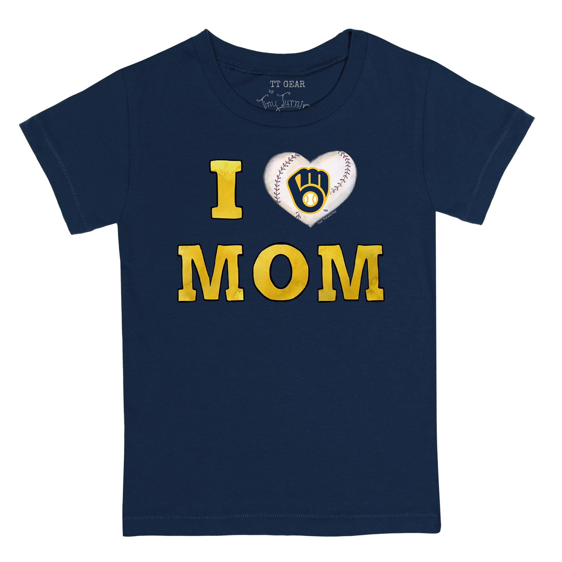 Milwaukee Brewers I Love Mom Tee Shirt