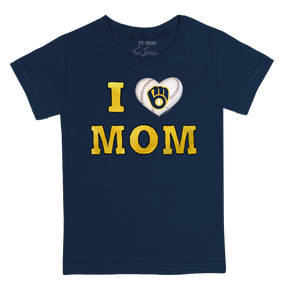 Milwaukee Brewers I Love Mom Tee Shirt