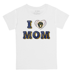 Milwaukee Brewers I Love Mom Tee Shirt