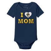 Milwaukee Brewers I Love Mom Short Sleeve Snapper
