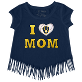 Milwaukee Brewers I Love Mom Fringe Tee