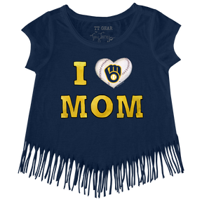 Milwaukee Brewers I Love Mom Fringe Tee