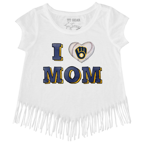 Milwaukee Brewers I Love Mom Fringe Tee