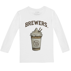 Milwaukee Brewers Latte Long-Sleeve Tee Shirt