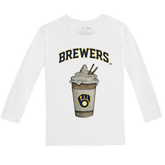Milwaukee Brewers Latte Long-Sleeve Tee Shirt