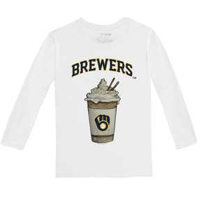 Milwaukee Brewers Latte Long-Sleeve Tee Shirt