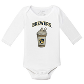 Milwaukee Brewers Latte Long Sleeve Snapper