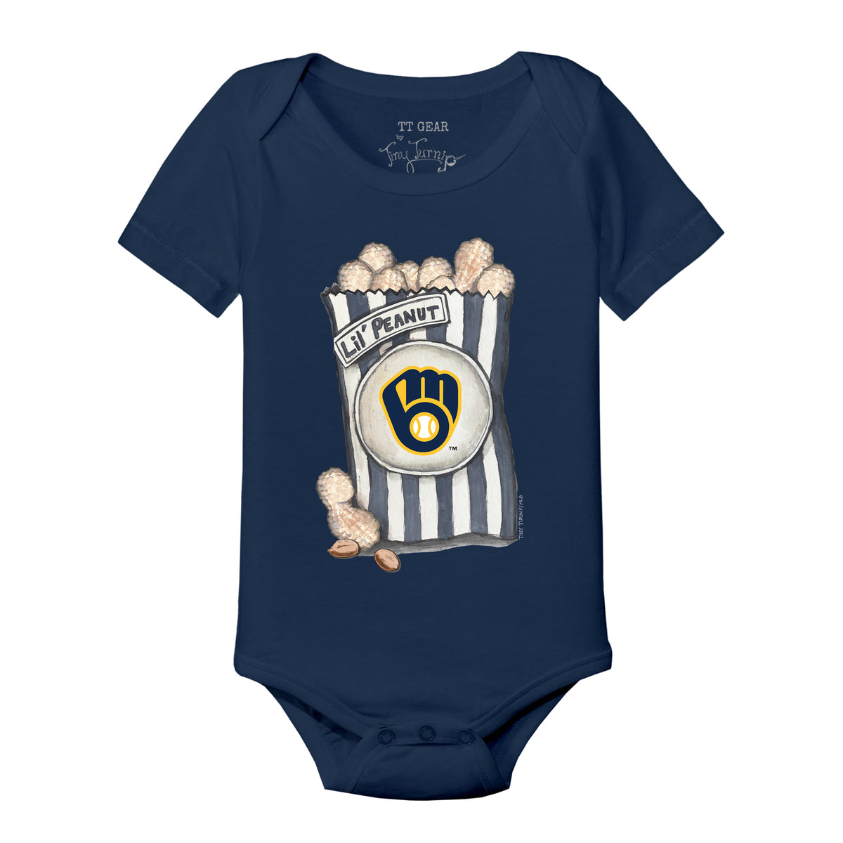 Milwaukee Brewers Lil' Peanut Short Sleeve Snapper