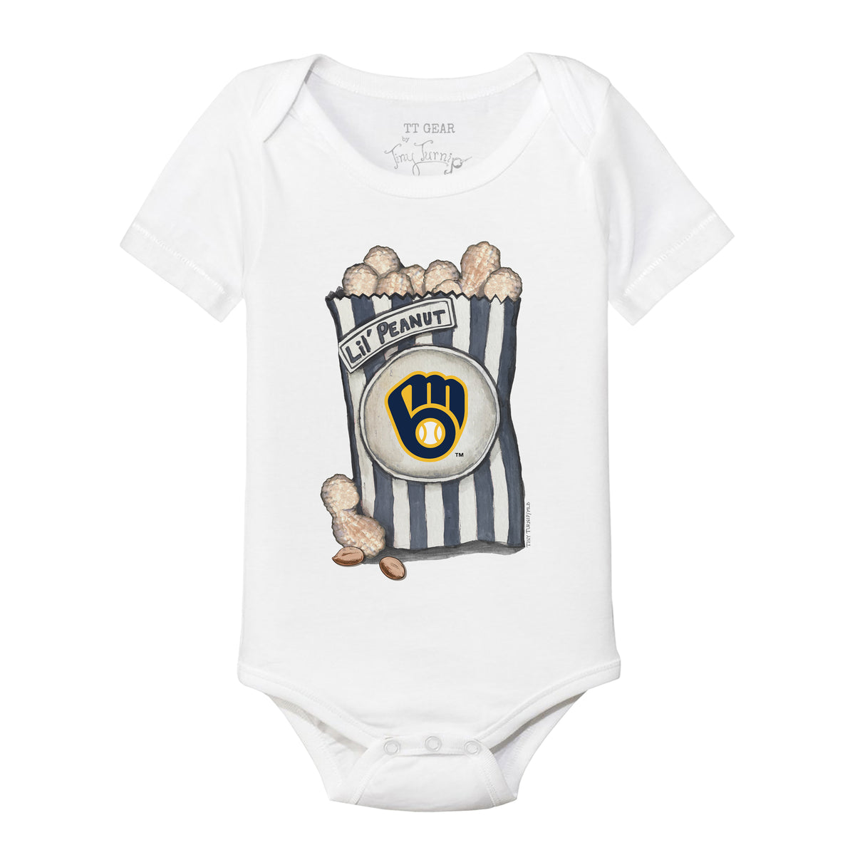 Milwaukee Brewers Lil' Peanut Short Sleeve Snapper