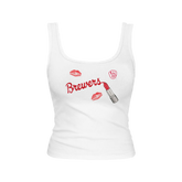 Milwaukee Brewers Lipstick Emmy Tank
