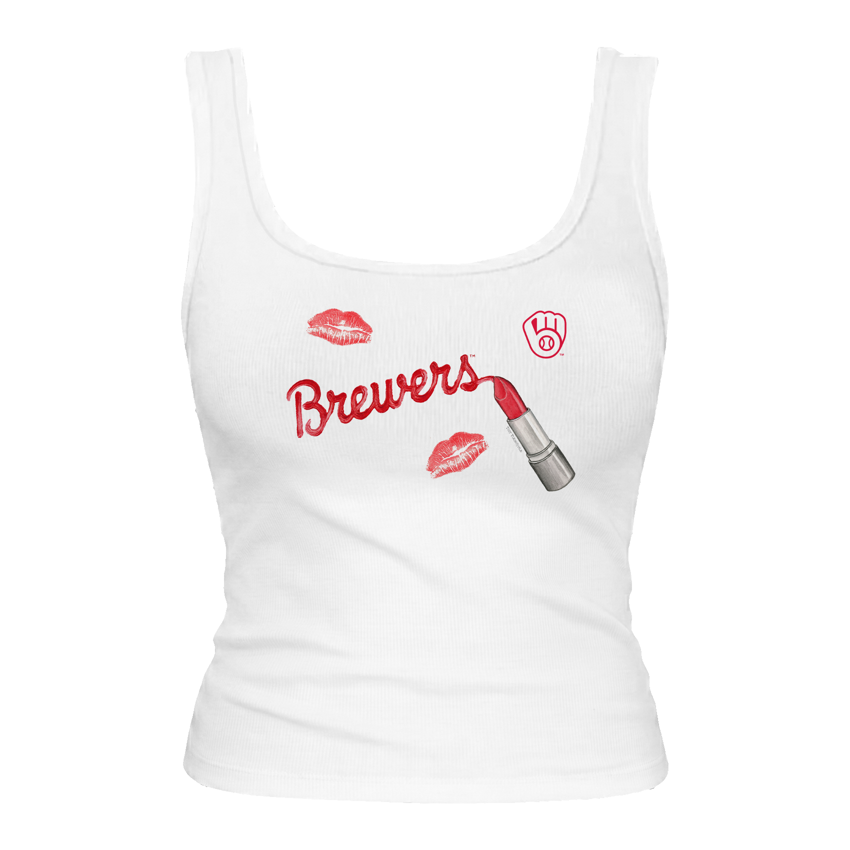 Milwaukee Brewers Lipstick Emmy Tank