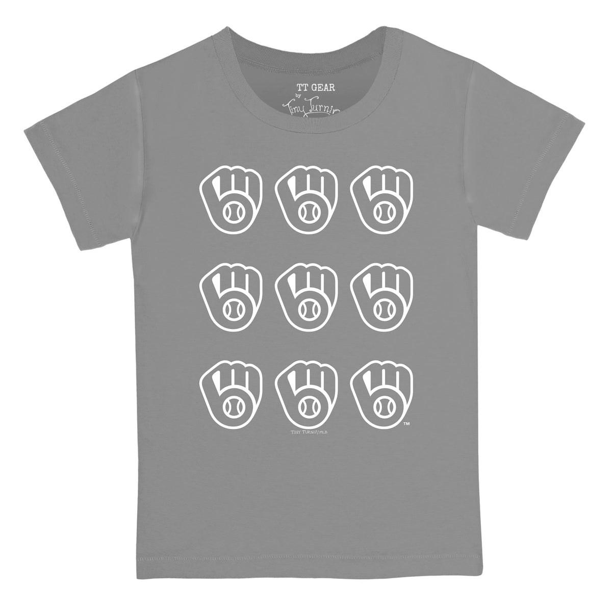Milwaukee Brewers Logo Grid Tee Shirt