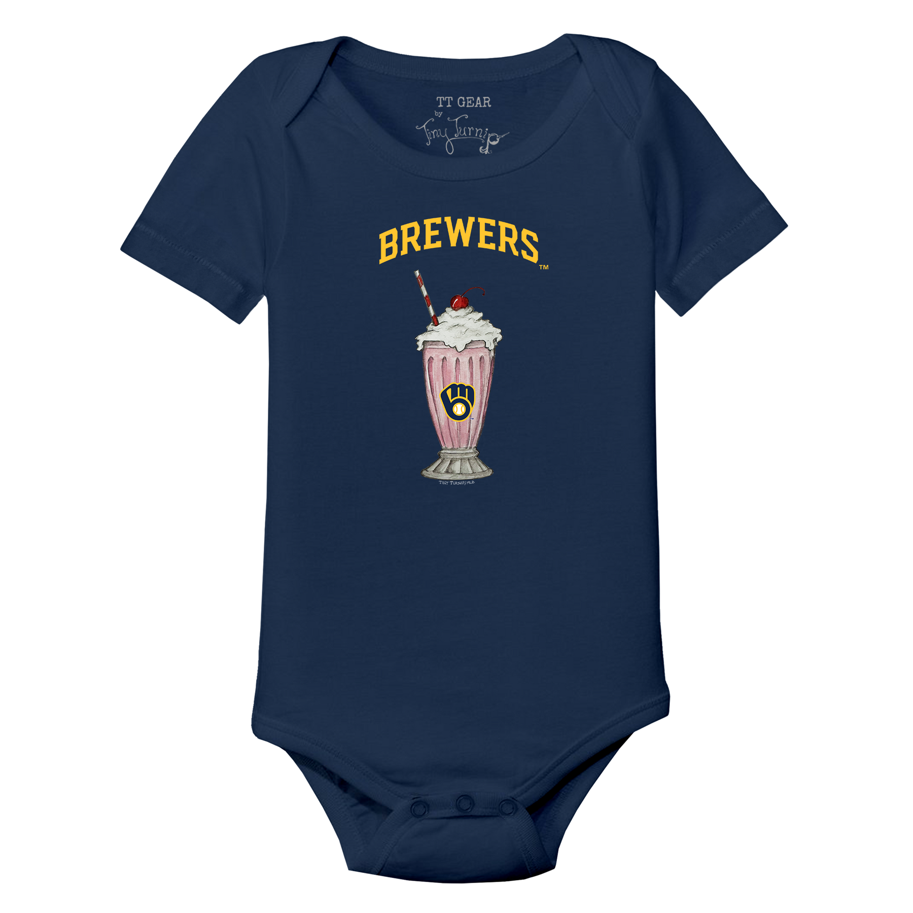 Milwaukee Brewers Milkshake Short Sleeve Snapper