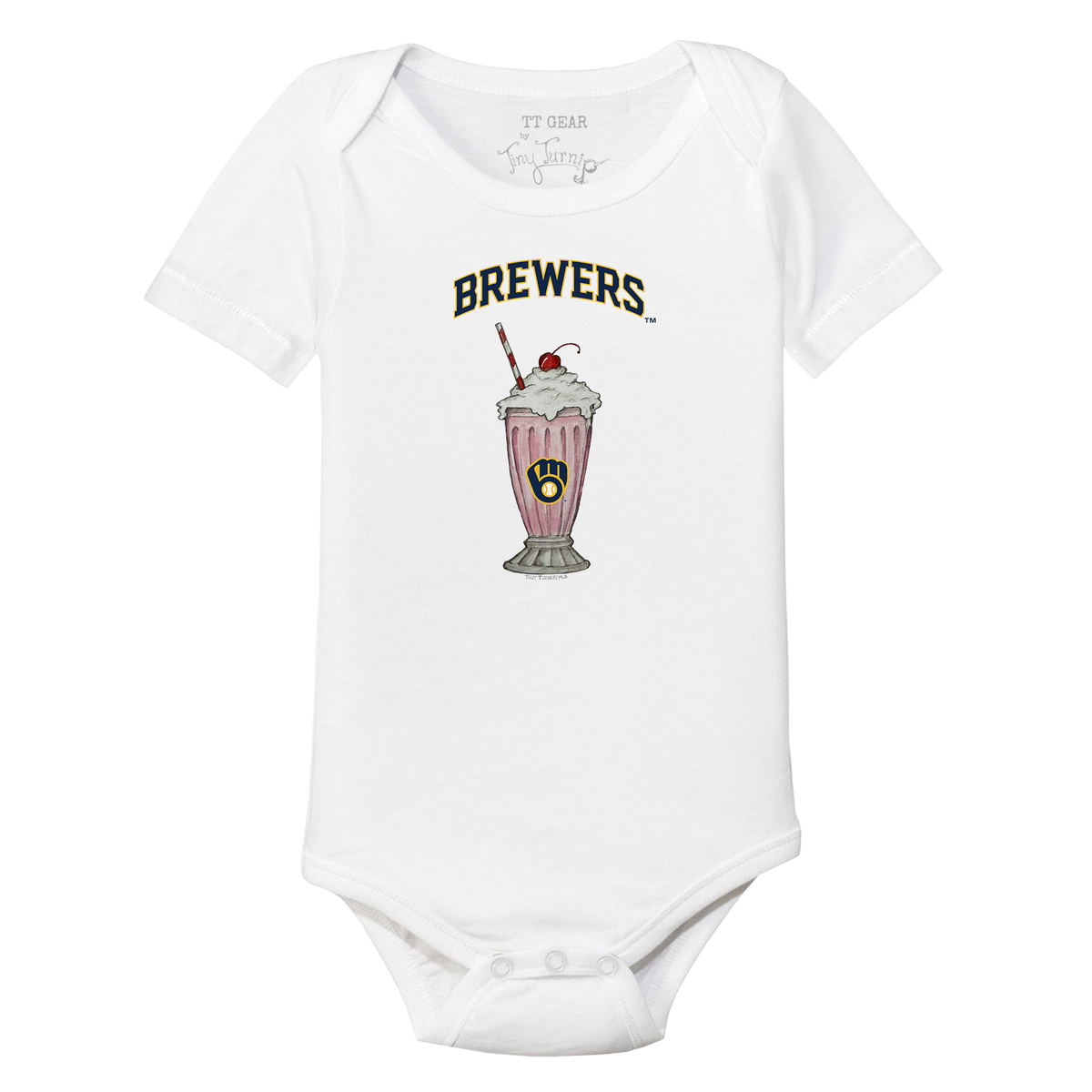 Milwaukee Brewers Milkshake Short Sleeve Snapper