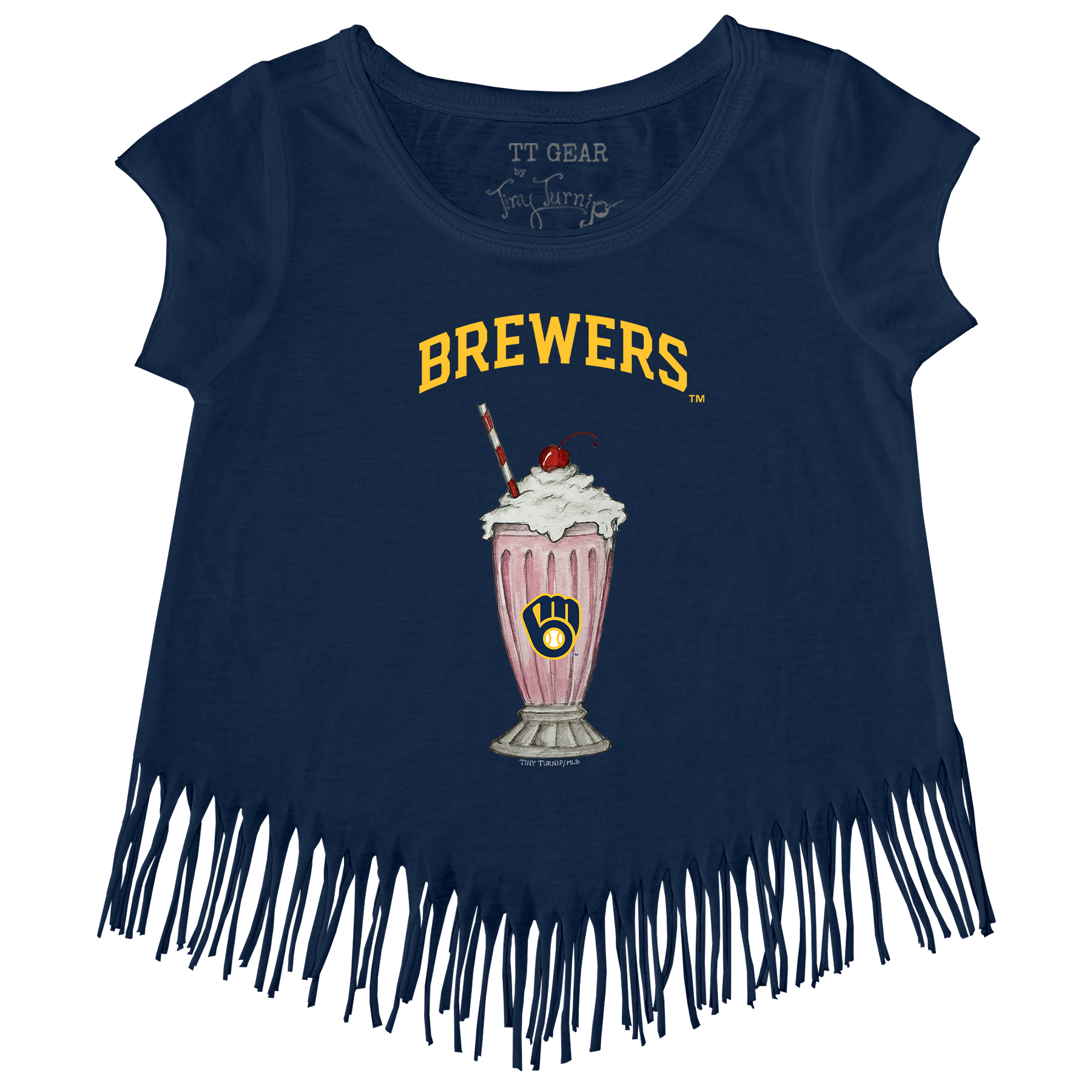 Milwaukee Brewers Milkshake Fringe Tee