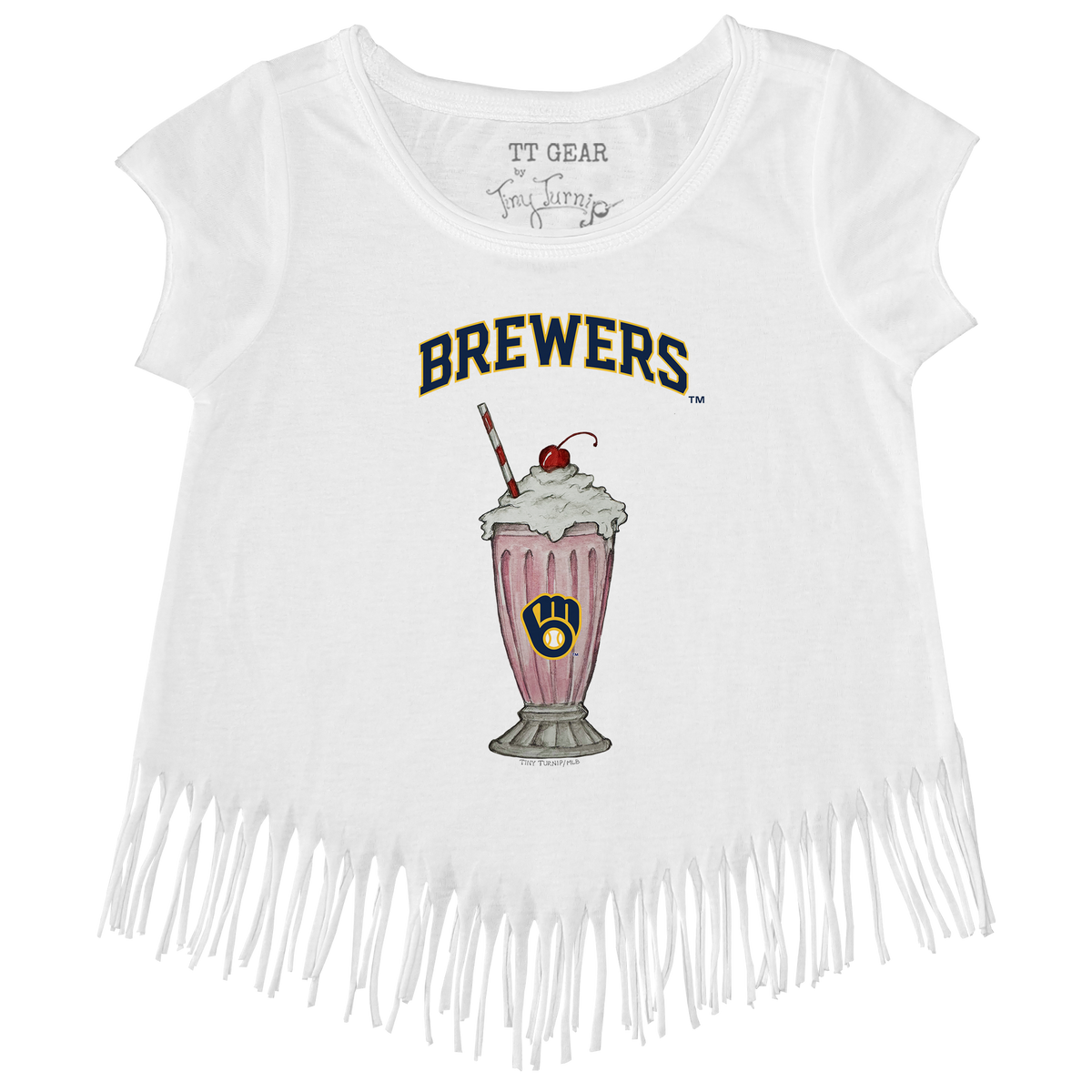 Milwaukee Brewers Milkshake Fringe Tee