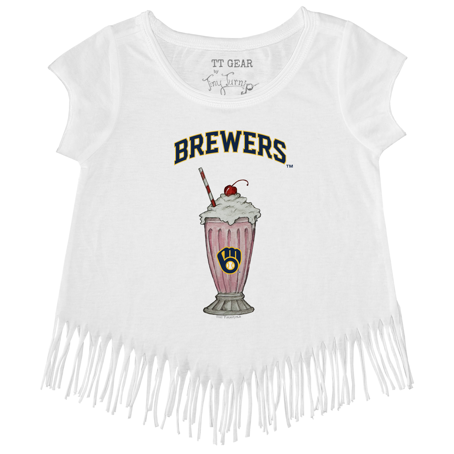 Milwaukee Brewers Milkshake Fringe Tee