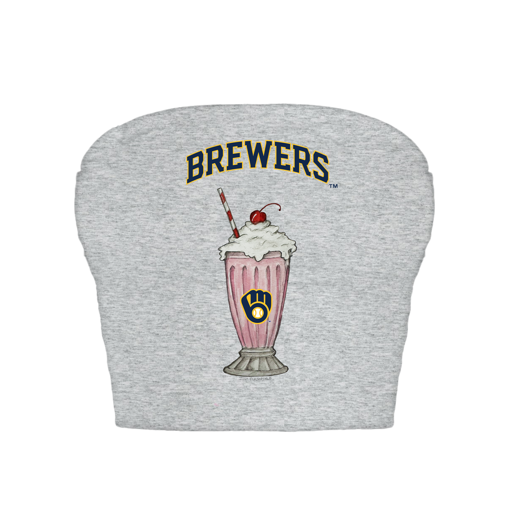 Milwaukee Brewers Milkshake Crop Tube Top