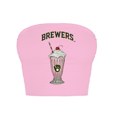 Milwaukee Brewers Milkshake Crop Tube Top