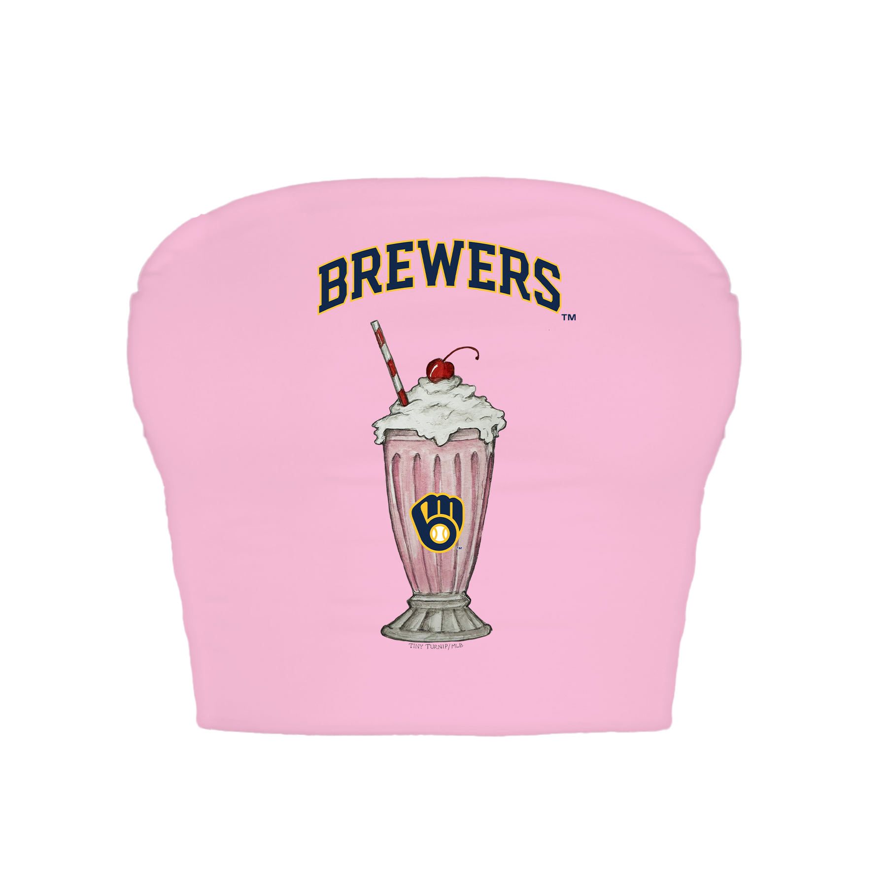 Milwaukee Brewers Milkshake Crop Tube Top