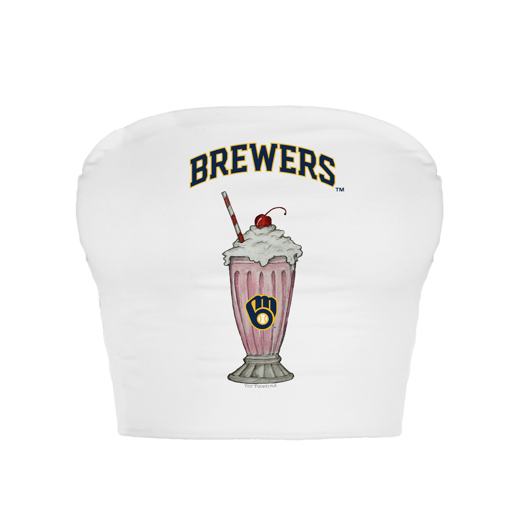 Milwaukee Brewers Milkshake Crop Tube Top